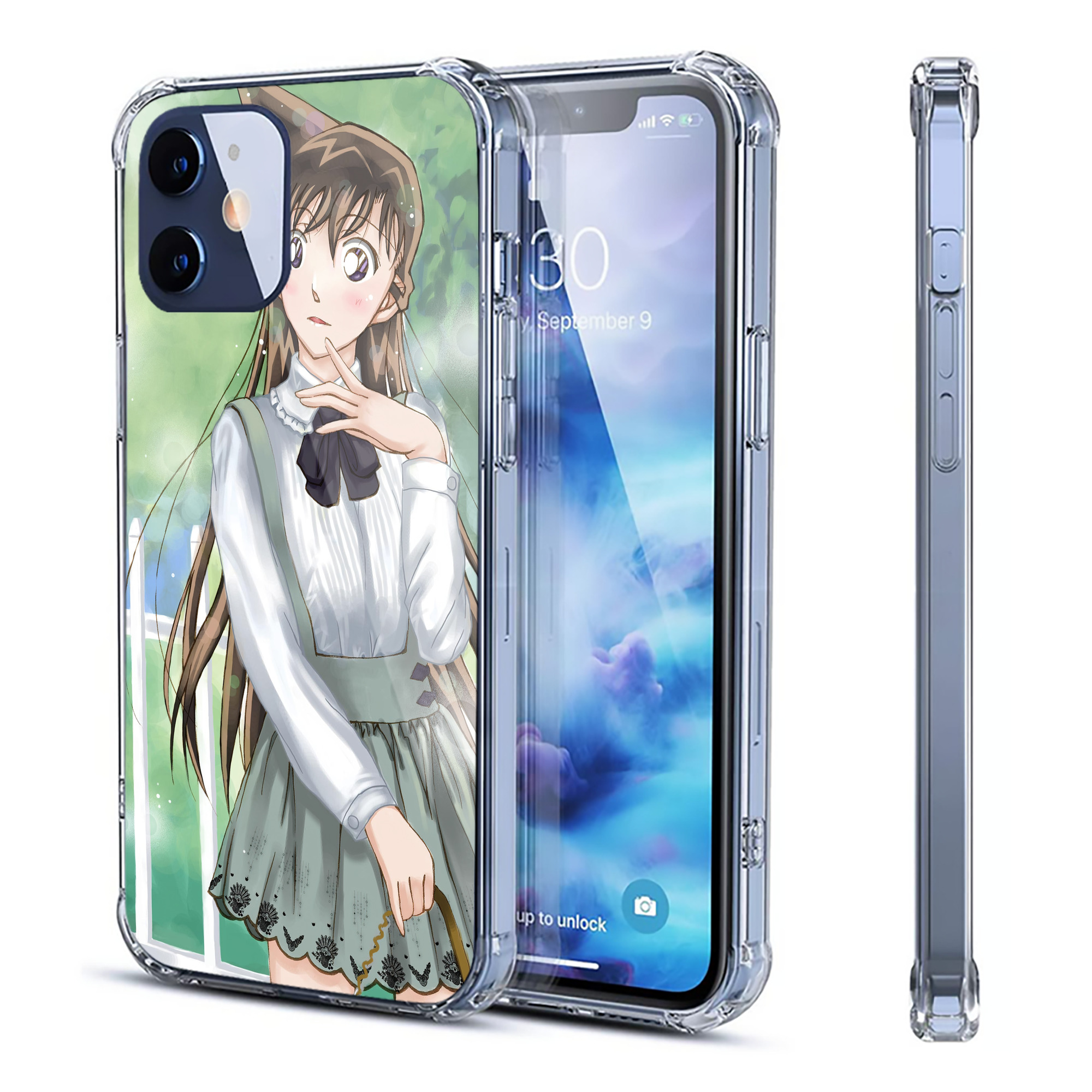 （画像用） 名探偵コナン Detective Conan 【iPhone 12シリーズ対応】透明スマホケース（クリアソフトケース）